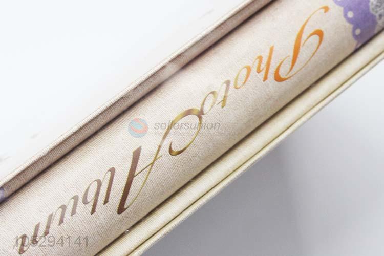 Factory Sales Vintage Pattern Hardcover Photo Album Photobook with Transparent Inside Pages