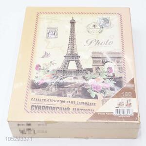 Creative Design Vintage Style Paper Diy Photo Album with Transparent Inside Pages