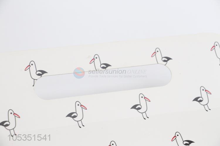 Factory Excellent Reusable Cartoon Bird Pattern Hand Carry Gift Box