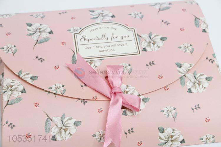 China Factory Price Pink Bow Gift Box Cupcake Box