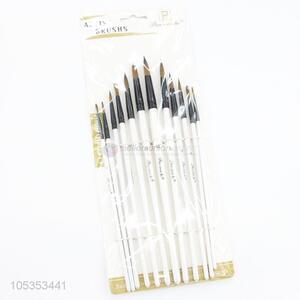 Factory Sale 12pcs Nylon Hair Artist Painting Brushes