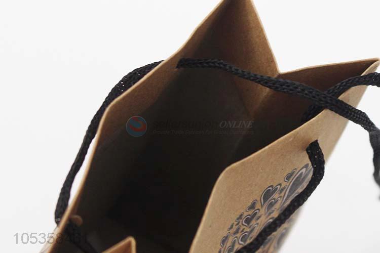 Wholesale low price custom logo print kraft paper bag gift bag