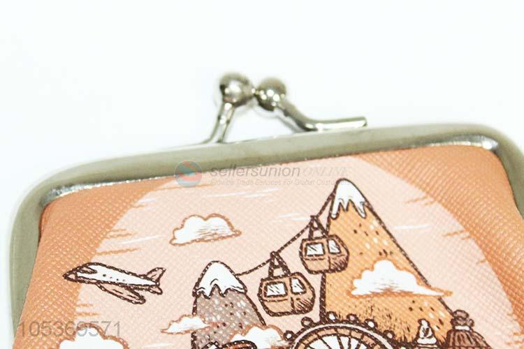 Simple Style PU Leather Coin Pouch Coin Purse