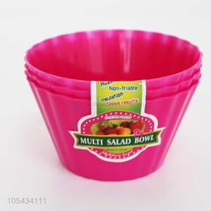 Wholesale 3 Pieces Plastic Multi Salad Bowl