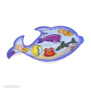 High Quality Marine Organism Pattern Fish Shape Ceramic Table Mat