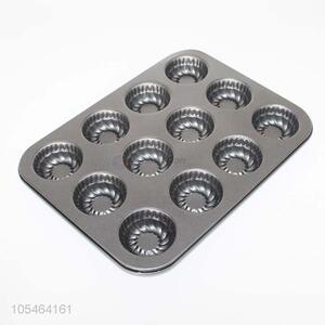 Low price 12 holes 3D aluminum cake mould wholesale