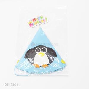 Professional factory supply children party hat birthday cartoon penguin hat