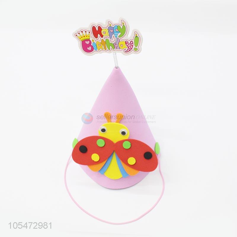 Manufacturer custom kids party hat birthday cartoon bee hat