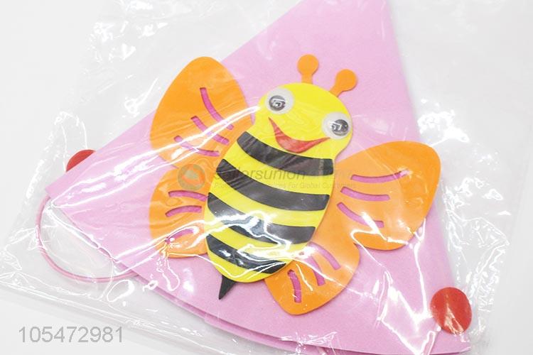 Manufacturer custom kids party hat birthday cartoon bee hat