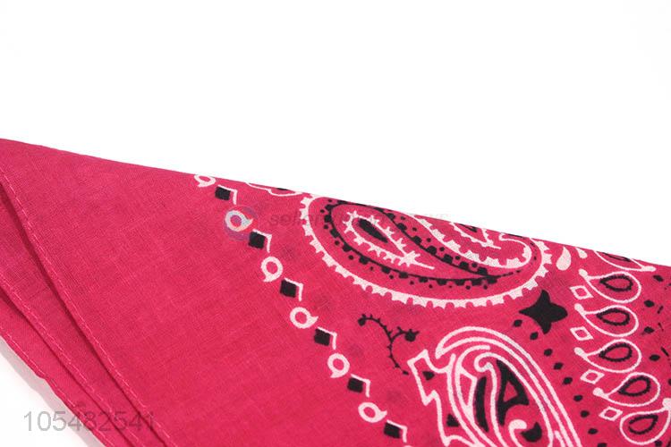 Wholesale new style 60*60cm printed polyester bandanas/kerchief