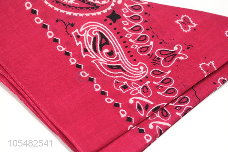 Wholesale new style 60*60cm printed polyester bandanas/kerchief