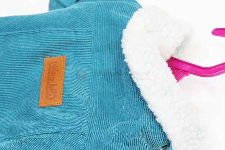 Factory supply blue pet jacket dog apparel