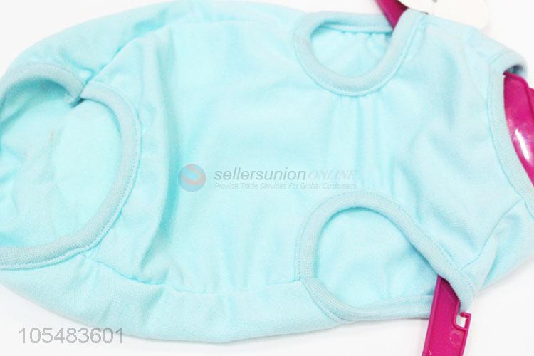 Premium quality cute light blue pet thin coat dog apparel