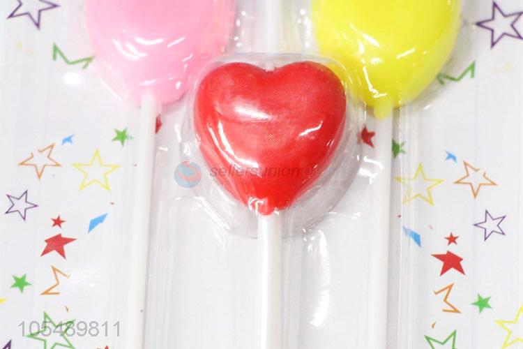 Best Sale Colored Love Shape Happy Birthday Candle