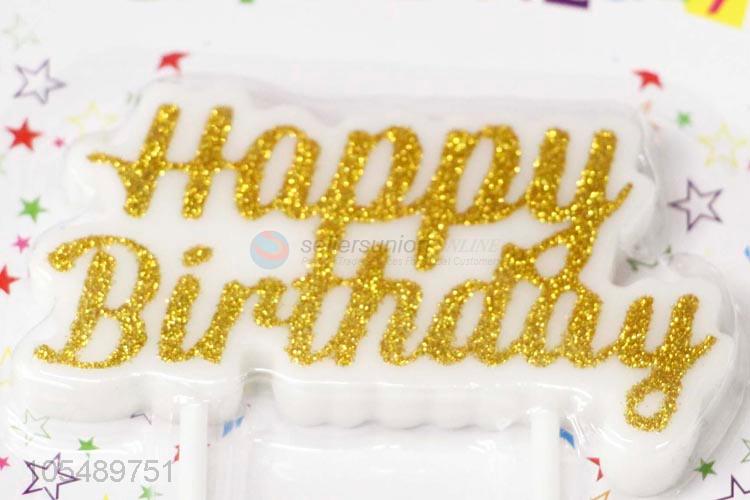 Lowest Price Gold Bling Birthday Cake Candles