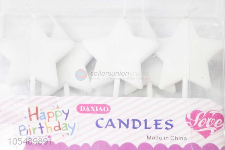 Factory Wholesale Five Star Sticks Design Cake Candles