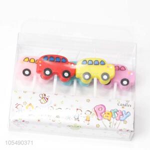 Good Reputation Quality Cartoon Car Shape Candles for Boys Birthday