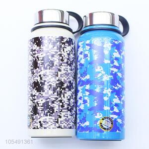 Utility mosaic pattern stainless steel thermos bottle with tea filter