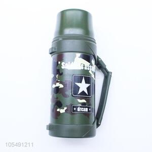 Top manufacturer large capacity outdoor camouflage color stainless steel thermos bottle