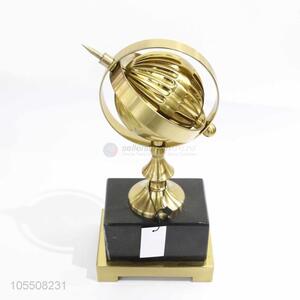 Professional suppliers golden iron decor crafts with rotatable ball