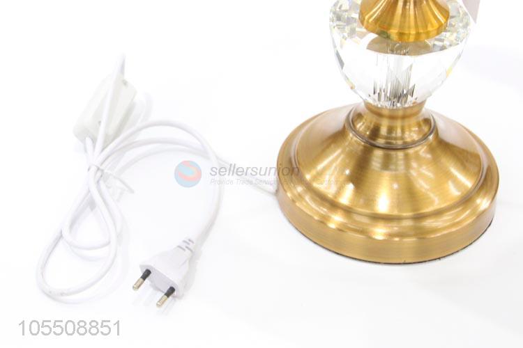 New style attractive iron base crystal table lamp reading lamp