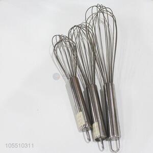 Bottom price kitchen utensils stainless steel egg whisk