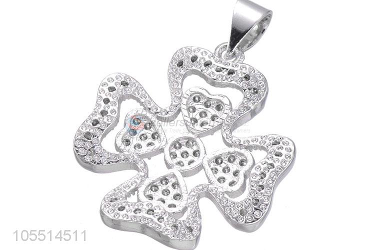 Wholesale Heart Cross Diamond Necklace Pendant Fashion DIY Accessories