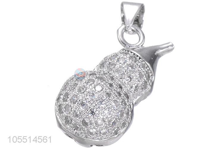 Hot Cucurbit Shape Diamond Necklace Pendant DIY Jewelry Accessories