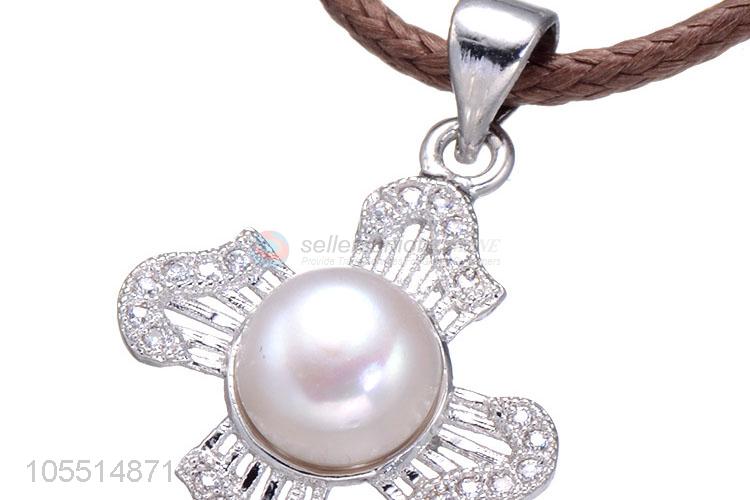 Newest Pearl Flower Shape Pendant DIY Jewelry Accessories