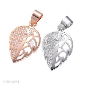 Good Quality Leaves Shape Necklace Pendant DIY Diamond Pendant