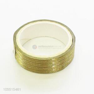 Wholesale custom decorative yellow glitter adhesive tape