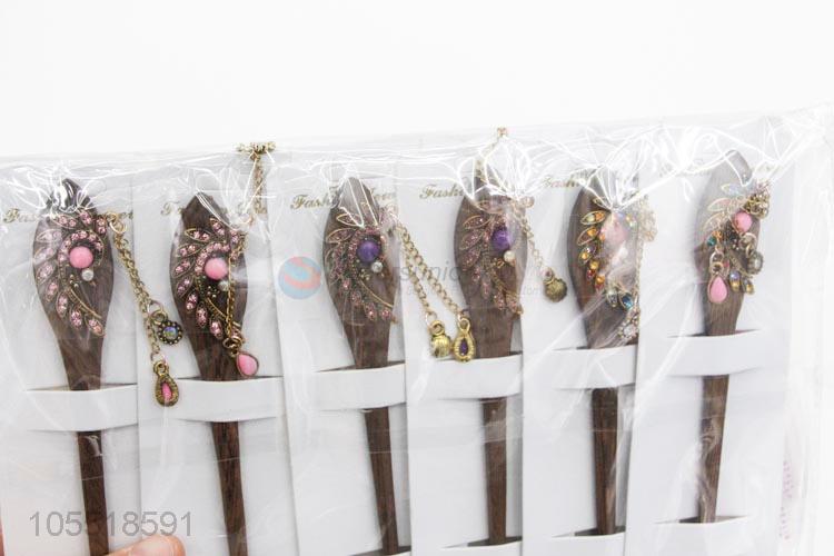 Fancy Design Ancient Costume Hanfu Wooden Hairpin