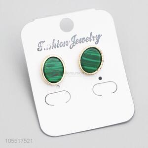 Hot Selling Green Stud Earrings For Women Accessories