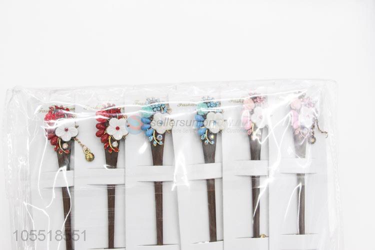 New Arrival Vintage Shell Woman Hair Accessories Shell Flower Hairpin