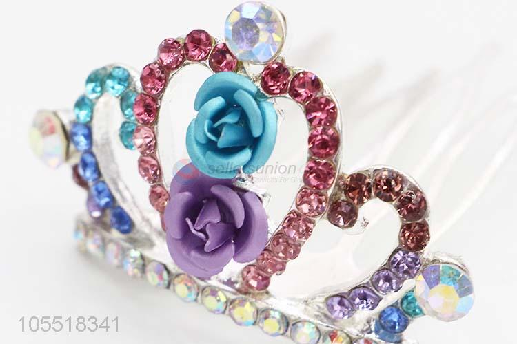 Lowest Price Vintage Multi-color Rhinestone Bridal Tiara