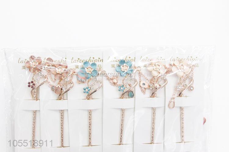 Cheap Professional Alloy Bridesmaid Wedding Flower Hairpins Princess Match