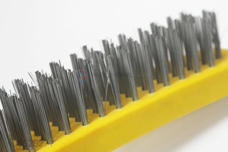 Factory directly sell plastic handle steel wire brush for paint and rust removal