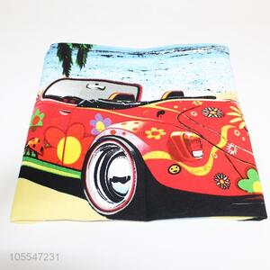 China manufacturer car printed polyester beach towel