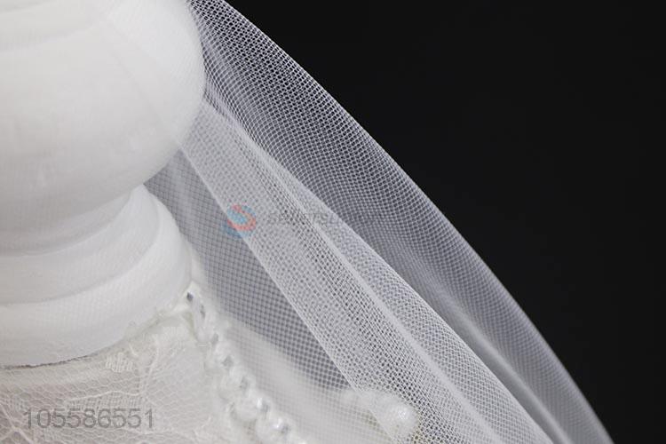 Top Selling Pure White Tulle Mesh Wedding Bridal Veil