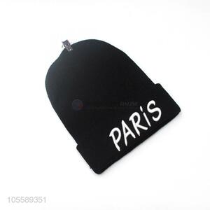 Hot Selling Winter Knitted Beanie With Letters Embroidered