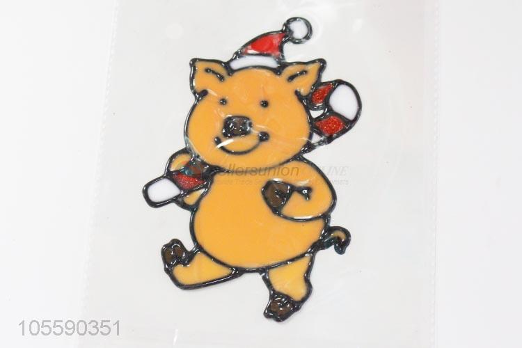 New Design Pig Shape Multipurpose Jelly Sticker For Christmas Decoration