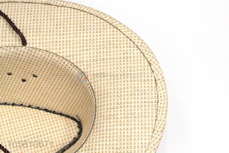 Top manufacturer knitted cowboy hat summer sun hat