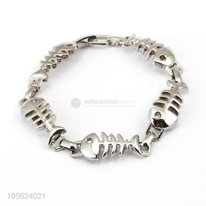 Wholesale Fishbone Design Alloy Retro Punk Bracelet Fashion Jewelry