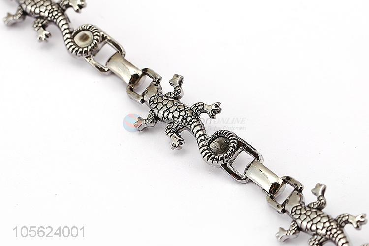 New Design Gecko Shape Retro Punk Bracelet Alloy Bangle