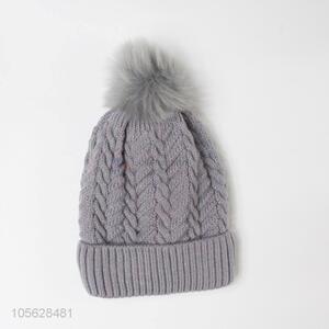 Wholesale Comfortable Ladies Winter Knitted Hat Beanie Cap