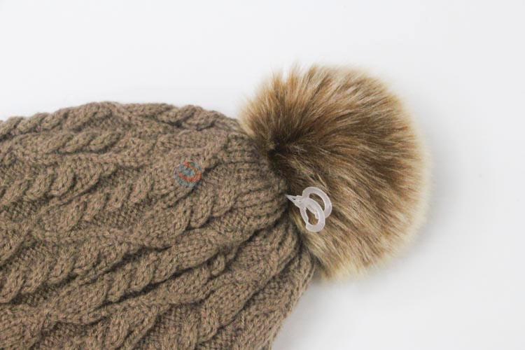 Fashion Pom Pom Hat Ladies Winter Warm Beanie Hats