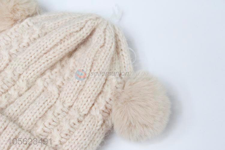 Cute Design Women'S Knitted Hat Warm Beanie Cap