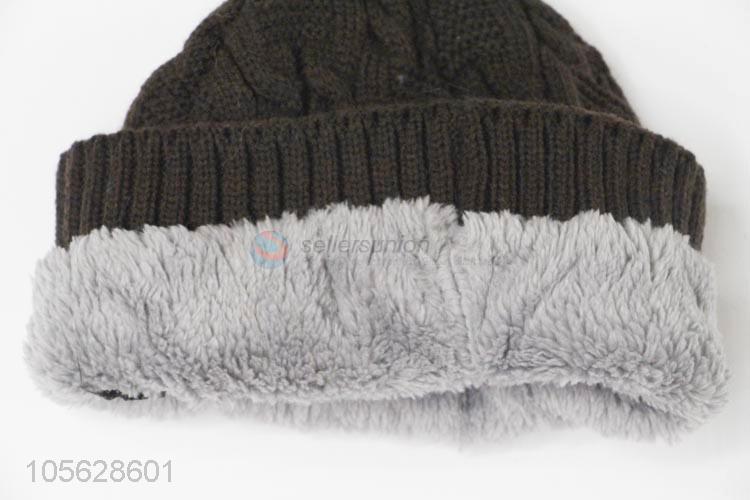 Good Sale Fashion Winter Knitted Warm Beanie Cap For Man