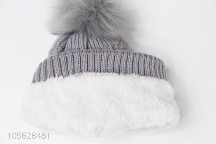 Wholesale Comfortable Ladies Winter Knitted Hat Beanie Cap