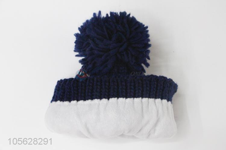 Custom Fashion Ladies Winter Warm Hat Knitted Beanie Cap